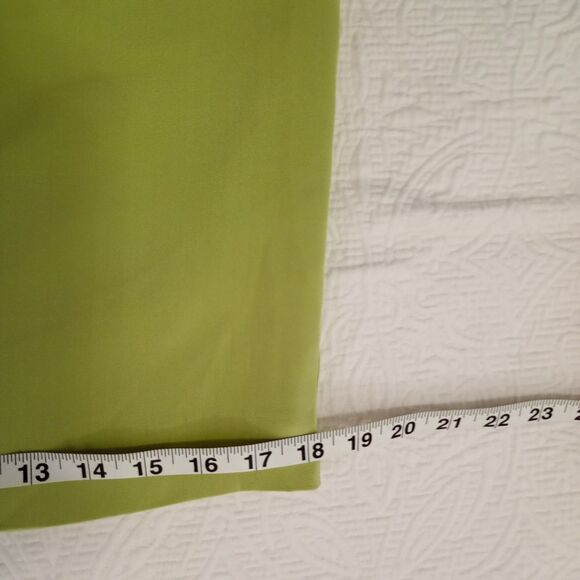 Hugo Buscati Collection Green Midi Skirt 100% Silk Size 4 - Picture 7 of 7